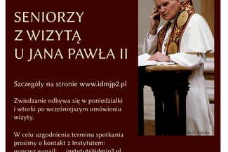 Seniorzy z wizytą u Jana Pawła II
