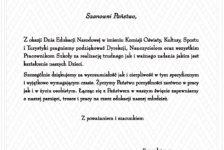 Życzenia z okazji DEN
